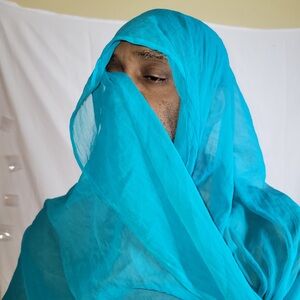 Vibrant Turquoise Silk Sari Saree